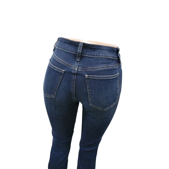 NYDJ Alina Ankle Jeans Size 4 | Floral Embroidered Dark Wash Cropped Denim - Picture 10 of 13